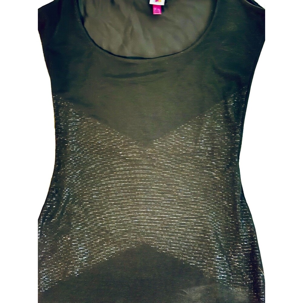 Star Power By Spanx Slip Dress Sz M Black Shaping Camisole Bodycon Mini - Picture 3 of 4